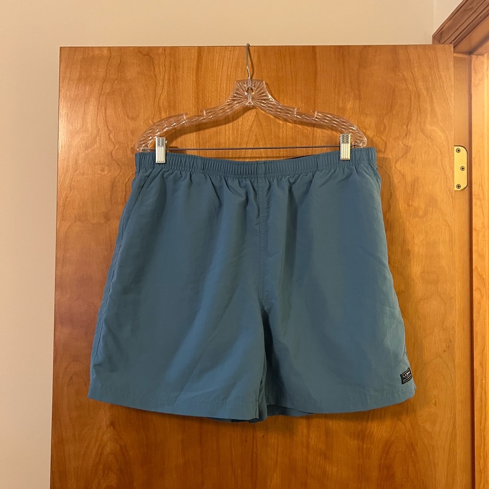 LL Bean Mens Classic Supplex Sport Swim Short Shorts Blue NWT Size XL